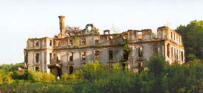 Die Schloßruine Schlobitten